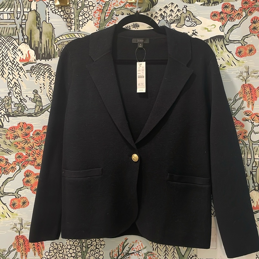 *NWT* J.Crew Camille Shrunken Sweater Blazer AW687 size S